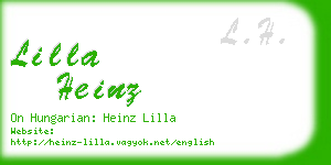 lilla heinz business card